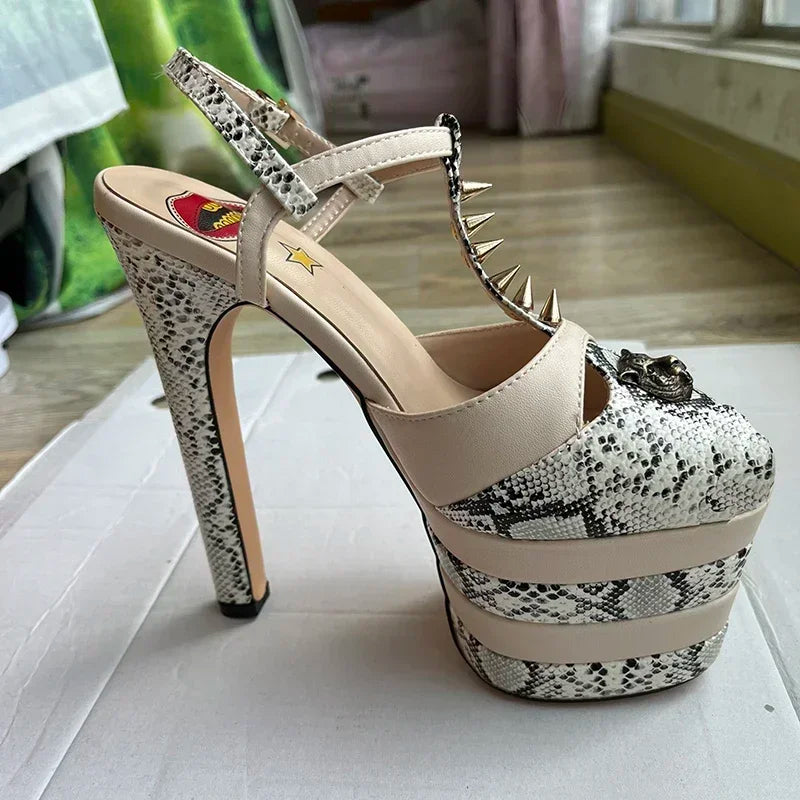 Irish High Heel Sandals Platform Party Wedding Ball T-stage Women Shoes High Quality