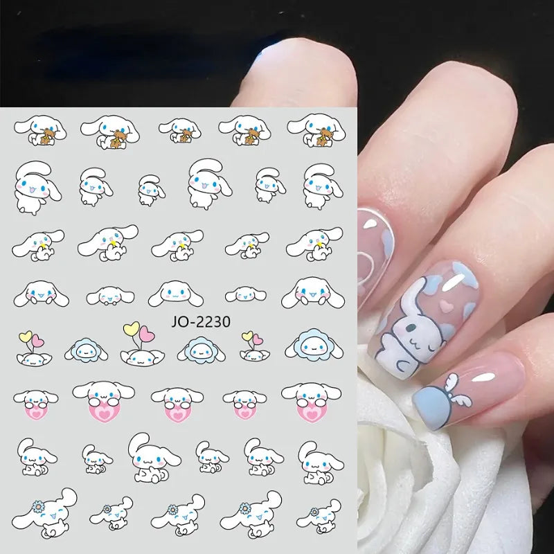 New Anime Sanrio Nail Supplies Nail Stickers Cartoon