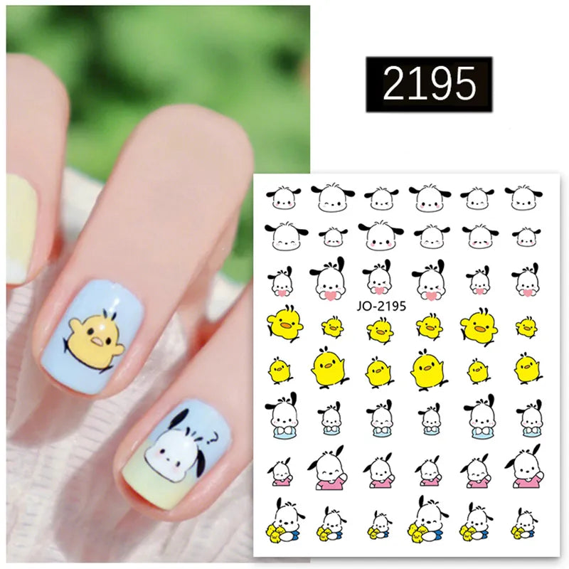 New Anime Sanrio Nail Supplies Nail Stickers Cartoon