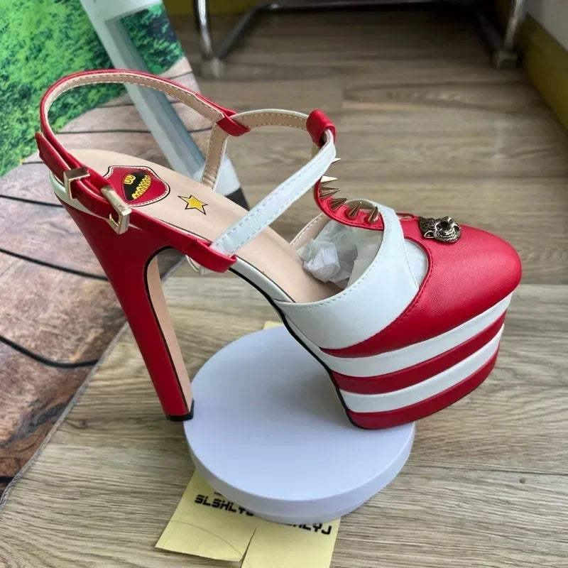 Irish High Heel Sandals Platform Party Wedding Ball T-stage Women Shoes High Quality