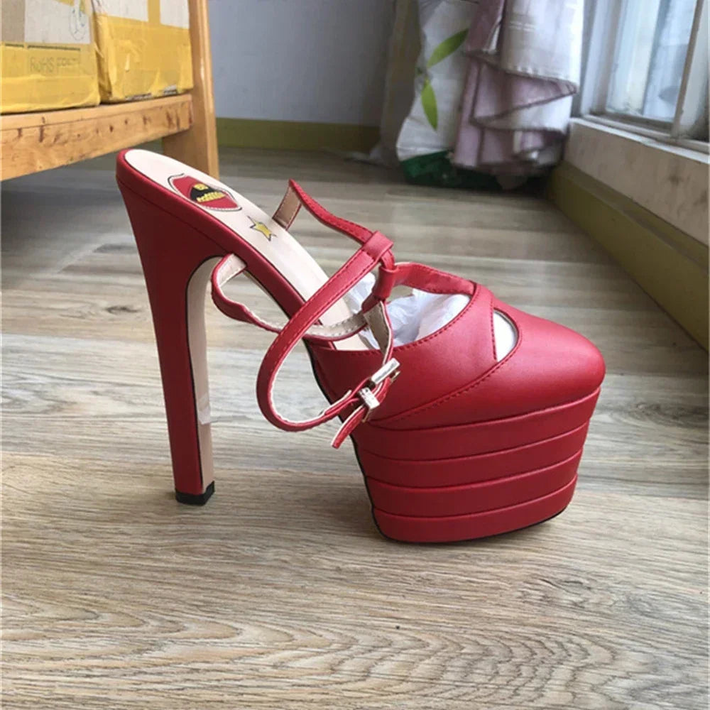 Irish High Heel Sandals Platform Party Wedding Ball T-stage Women Shoes High Quality