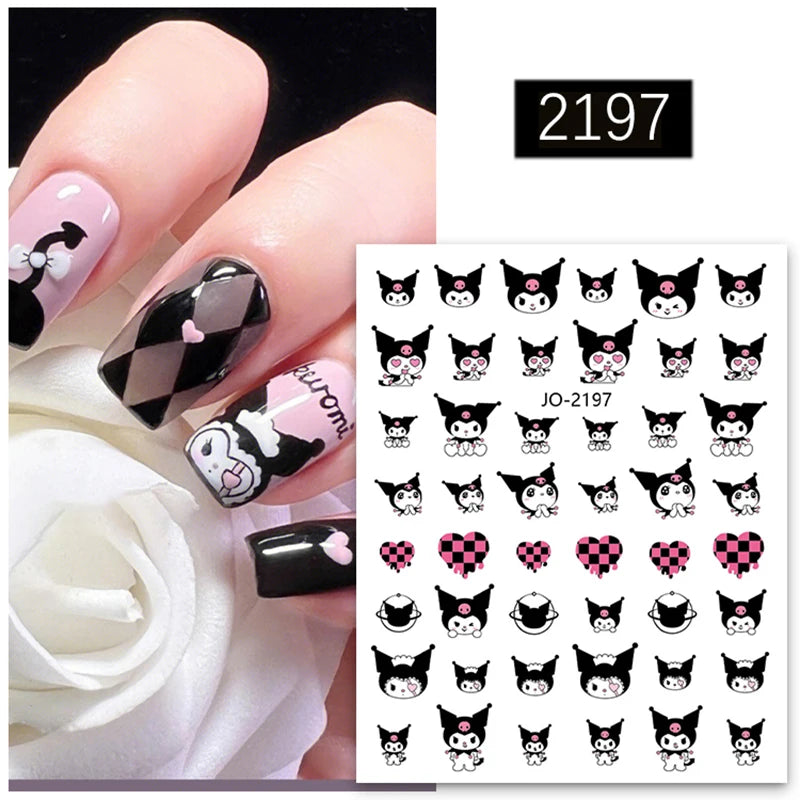 New Anime Sanrio Nail Supplies Nail Stickers Cartoon